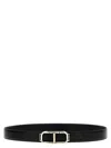 Tom Ford Adjustable Logo Reversible Belt With Metal Buckle