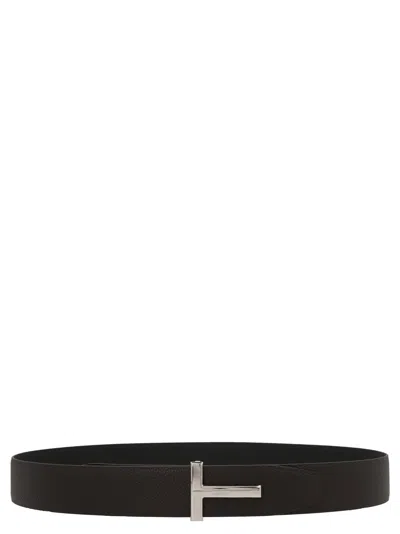 Tom Ford Logo Reversible Belt Belts Multicolor