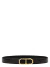 Tom Ford Python-print Leather Reversible Belt In Black