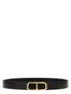 Tom Ford Shiny Printed Goat Stadium T Belt 30 Mm In Multicolor