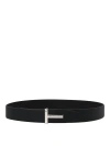 Tom Ford Men Logo Reversible Belt In Multicolor