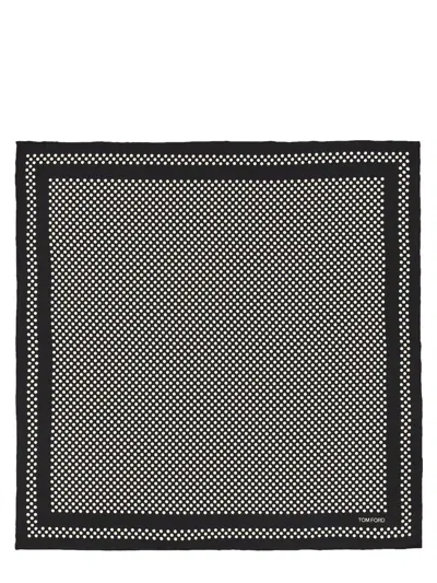 Tom Ford Logo Scarf In Black