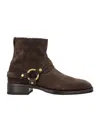 Tom Ford Man Ankle Boots Dark Brown Size 9 Calfskin In Brown