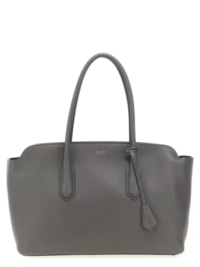 Tom Ford Logo Shoulder Bag In Gray