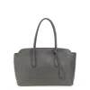 Tom Ford Structured Top Handle Shoulder Bag In Gray