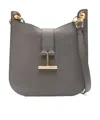 Tom Ford Borsa A Spalla Tara Piccola In Gray