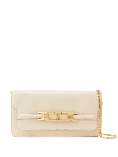 Tom Ford Croco Shoulder Bag In Neutrals