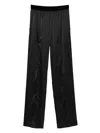 Tom Ford Logo Silk Pajama Trousers In Black