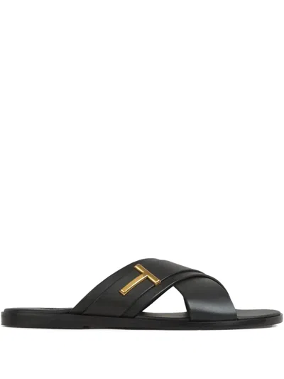 Tom Ford Logo Slides In Black