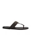 Tom Ford Logo Slippers In Black