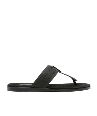 Tom Ford Flat Sandals Open Toe Single Strap In Black