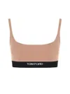 Tom Ford Logo Sporty Tank-top In Neutral
