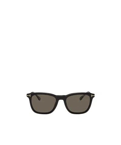 Tom Ford Logo Square Sunglasses In Green