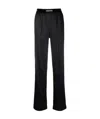 Tom Ford High-waisted Stretch-silk Satin Trousers In Black