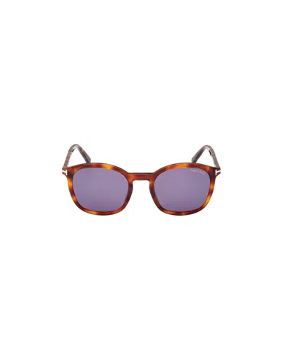 Tom Ford Logo Sunglasses In Purple