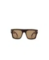 Tom Ford Logo Sunglasses In Neutral