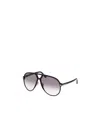Tom Ford Logo Sunglasses In Black