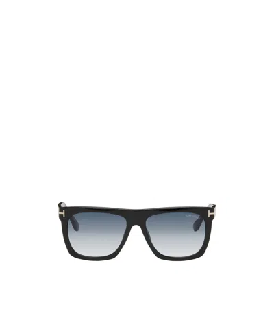 Tom Ford Logo Sunglasses In Black