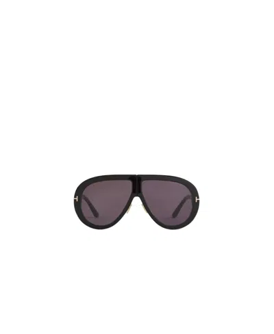 Tom Ford Logo Sunglasses In Black