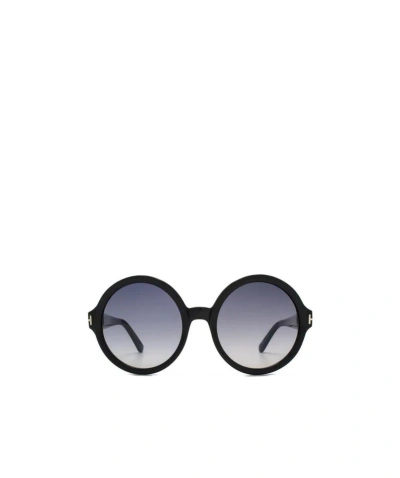 Tom Ford Logo Sunglasses In Black