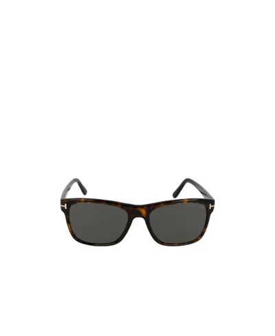 Tom Ford Logo Sunglasses In Black
