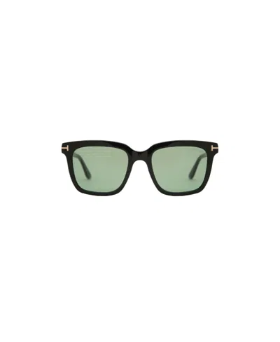 Tom Ford Logo Sunglasses In Black