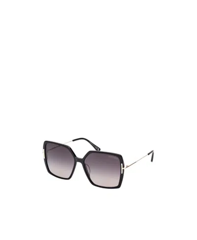 Tom Ford Logo Sunglasses In Black