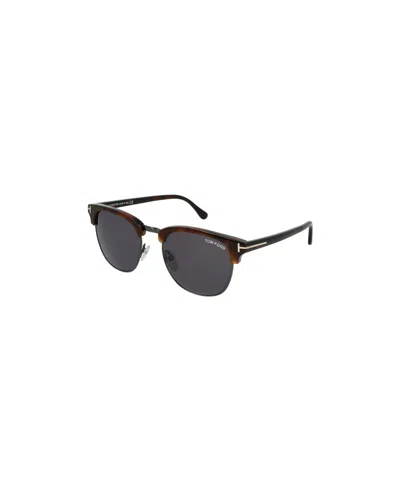 Tom Ford Logo Sunglasses In Black