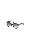 Tom Ford Smoke Gradient Oval Ladies Sunglasses Ft1109 01b 53 In Black