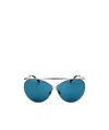 Tom Ford Logo Sunglasses In Blue