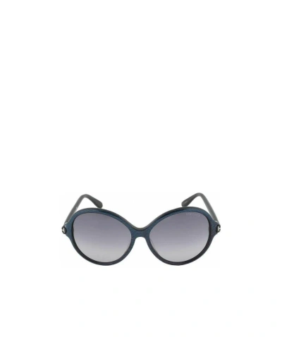 Tom Ford Logo Sunglasses In Gray