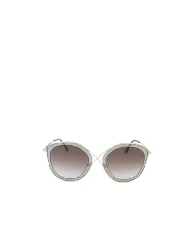 Tom Ford Logo Sunglasses In Gray