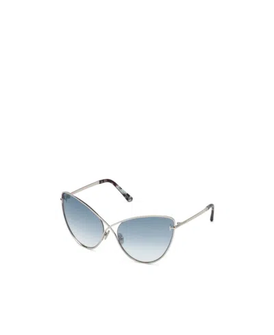 Tom Ford Logo Sunglasses In Gray