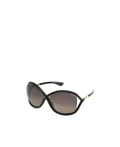 Tom Ford Logo Sunglasses In Gray