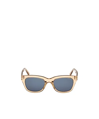 Tom Ford Logo Sunglasses In Gray