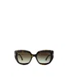 Tom Ford Logo Sunglasses In Green