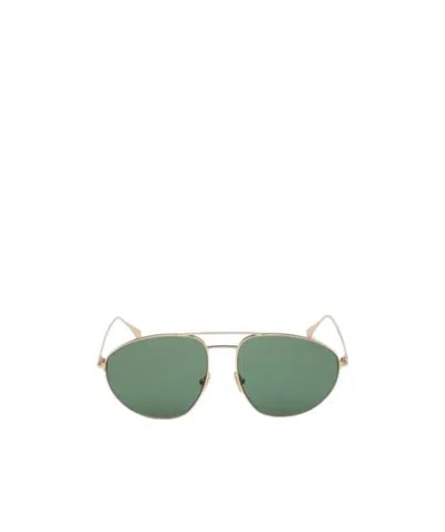 Tom Ford Logo Sunglasses In Green