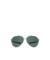 Tom Ford Logo Sunglasses In Green
