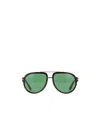 Tom Ford Logo Sunglasses In Green