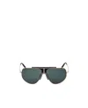 Tom Ford Logo Sunglasses In Green