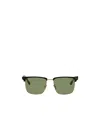 Tom Ford Logo Sunglasses In Green