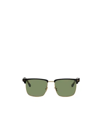 Tom Ford Logo Sunglasses In Green