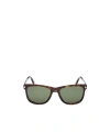 Tom Ford Logo Sunglasses In Green