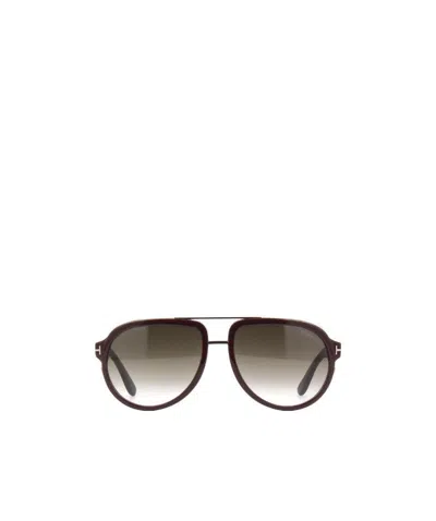 Tom Ford Logo Sunglasses In Multicolor