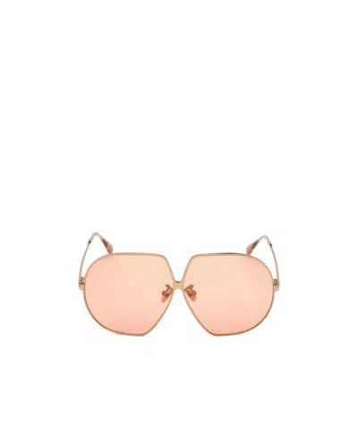 Tom Ford Logo Sunglasses In Nude