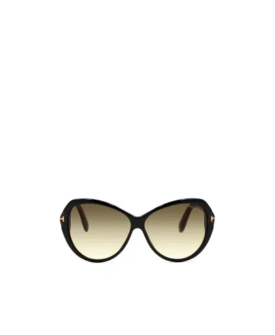 Tom Ford Logo Sunglasses In Nude