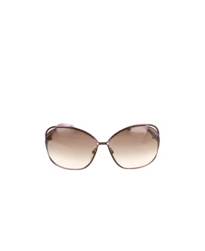 Tom Ford Logo Sunglasses In Nude