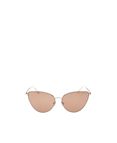 Tom Ford Logo Sunglasses In Nude