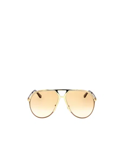 Tom Ford Logo Sunglasses In Nude