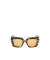 Tom Ford Esme 50mm Square Sunglasses In Nude